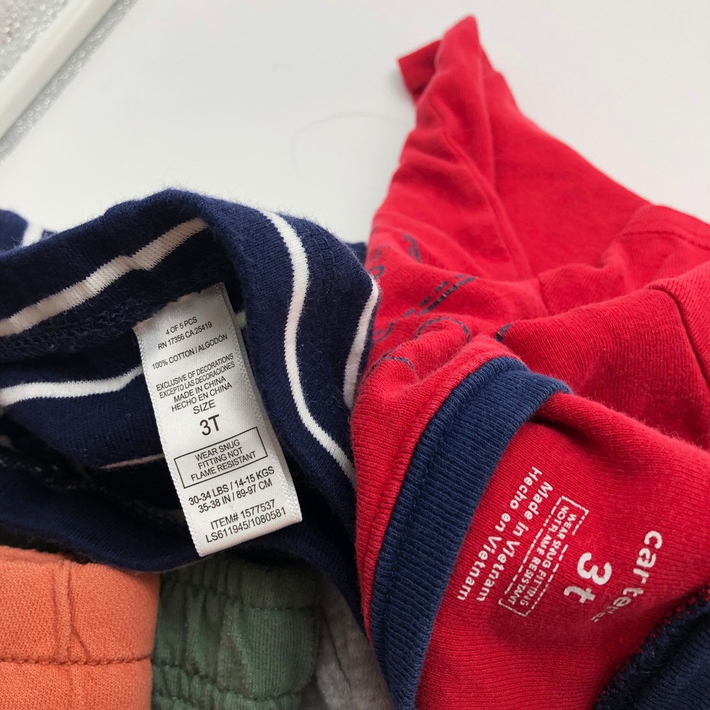 Boys 3T Sweat Shorts BUNDLE Spring Summer Lounge Pajama Mixed Brand - Picture 7 of 7